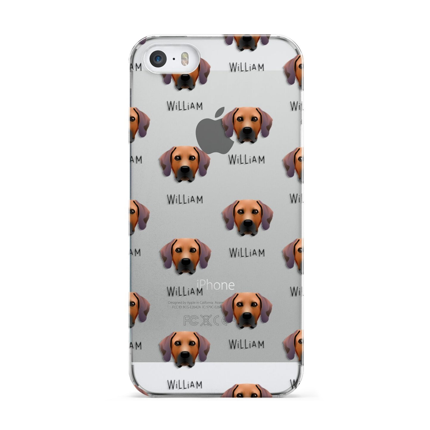 Rhodesian Ridgeback Icon with Name Apple iPhone 5 Case