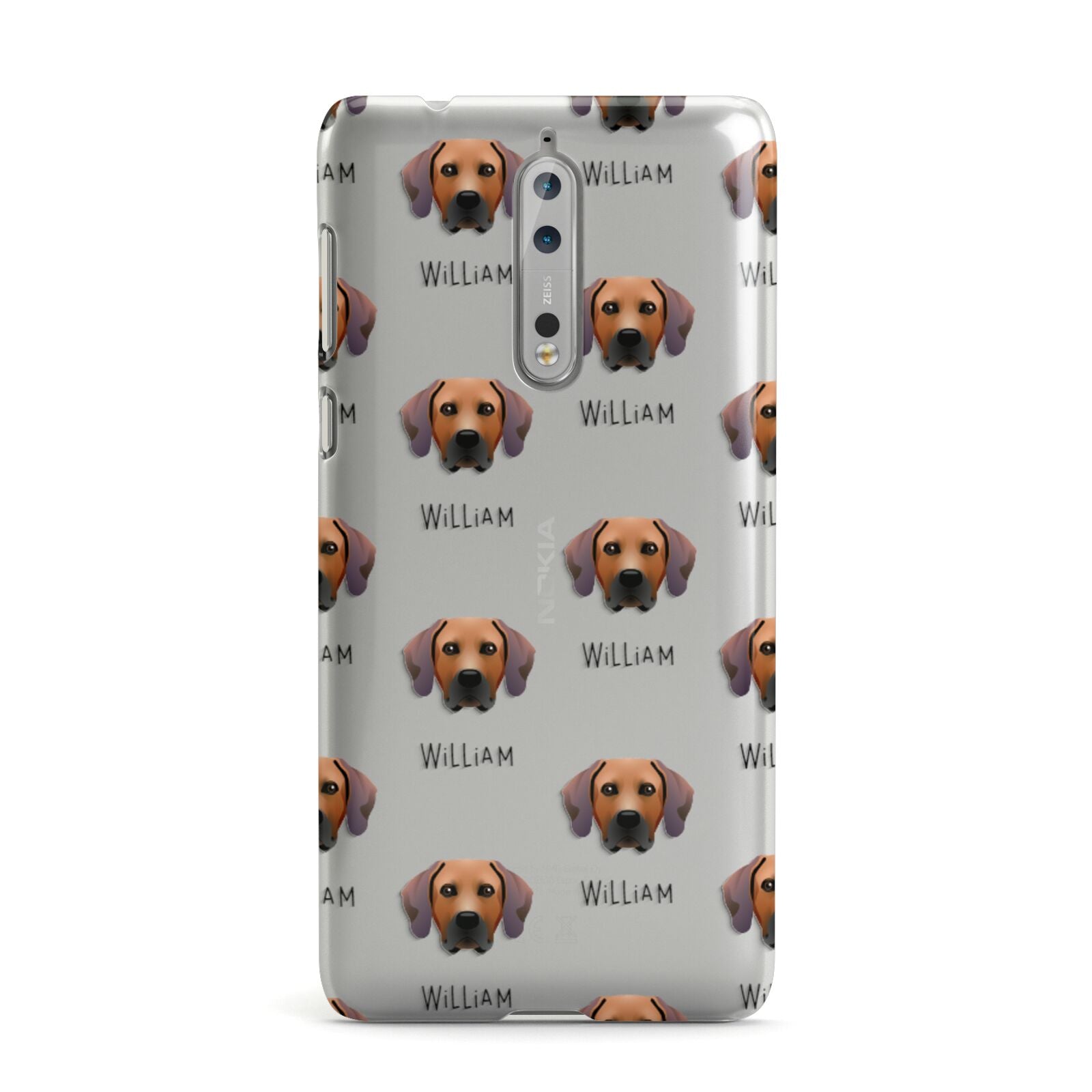 Rhodesian Ridgeback Icon with Name Nokia Case