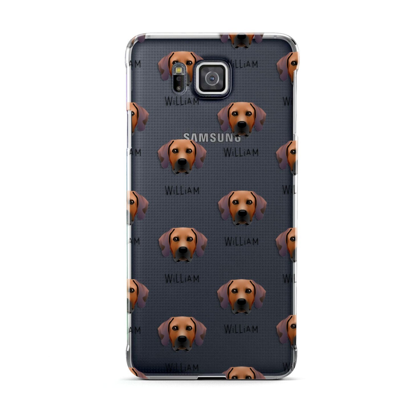 Rhodesian Ridgeback Icon with Name Samsung Galaxy Alpha Case