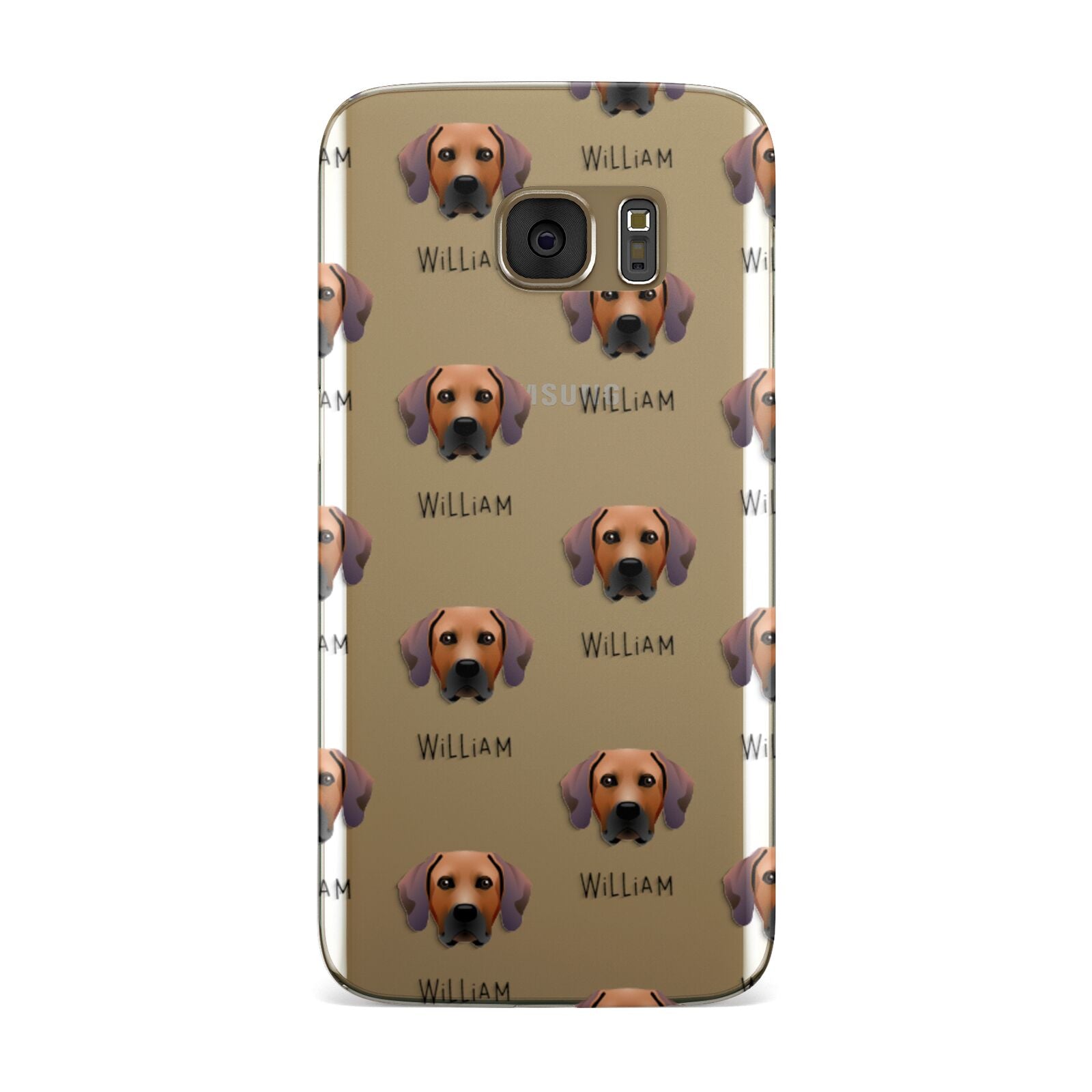 Rhodesian Ridgeback Icon with Name Samsung Galaxy Case