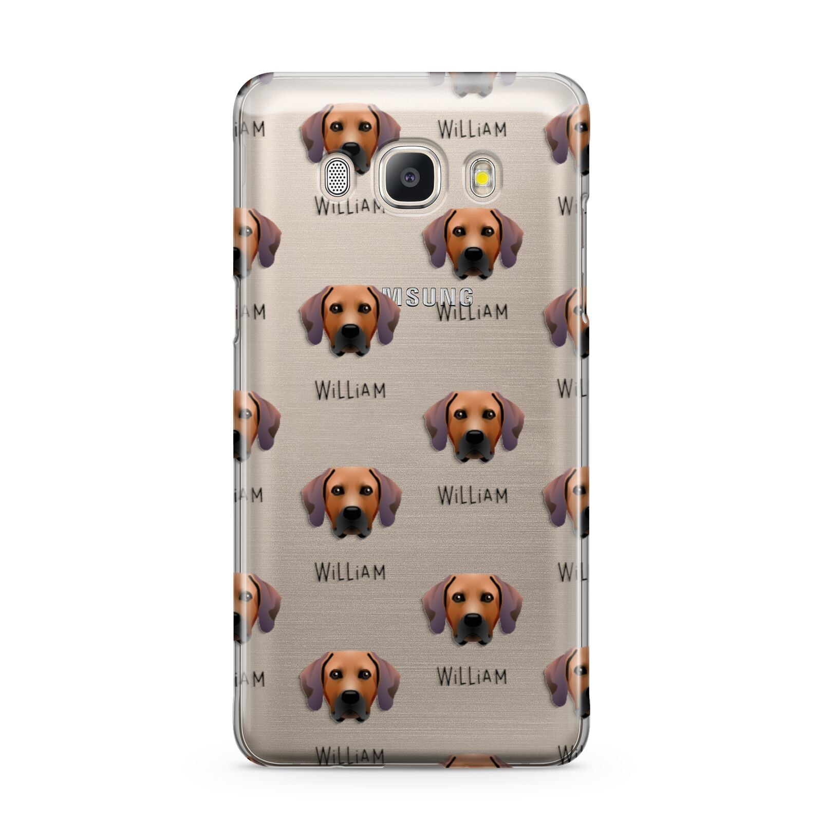 Rhodesian Ridgeback Icon with Name Samsung Galaxy J5 2016 Case