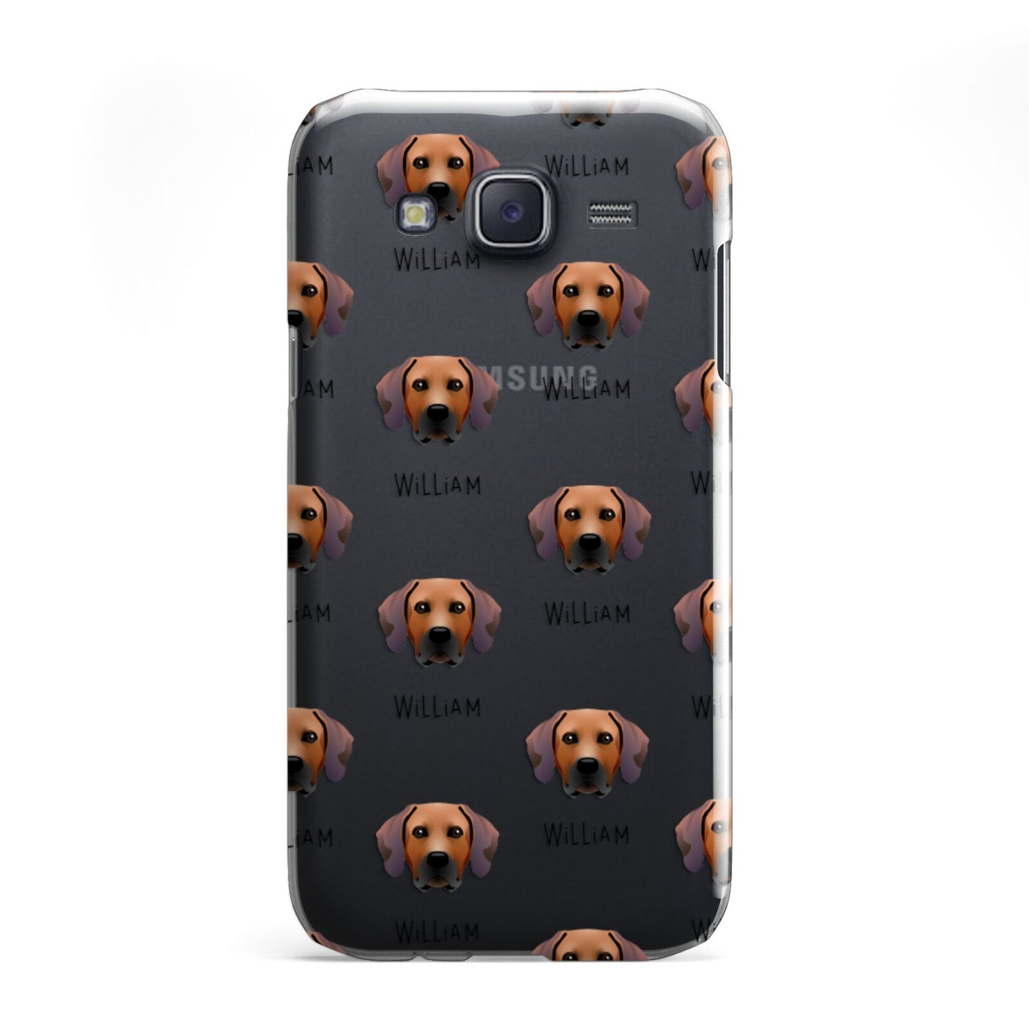 Rhodesian Ridgeback Icon with Name Samsung Galaxy J5 Case