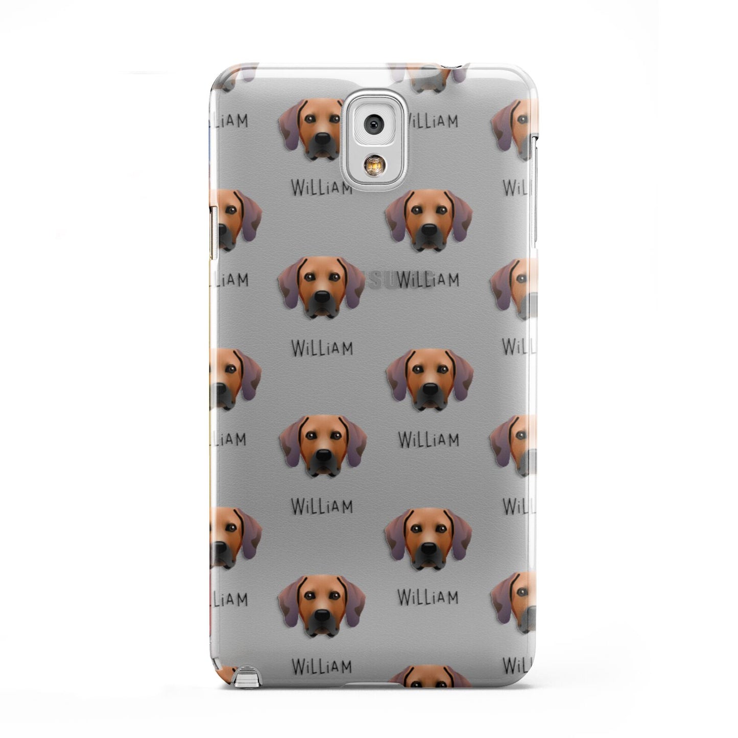 Rhodesian Ridgeback Icon with Name Samsung Galaxy Note 3 Case