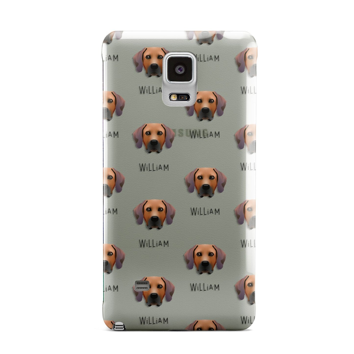 Rhodesian Ridgeback Icon with Name Samsung Galaxy Note 4 Case