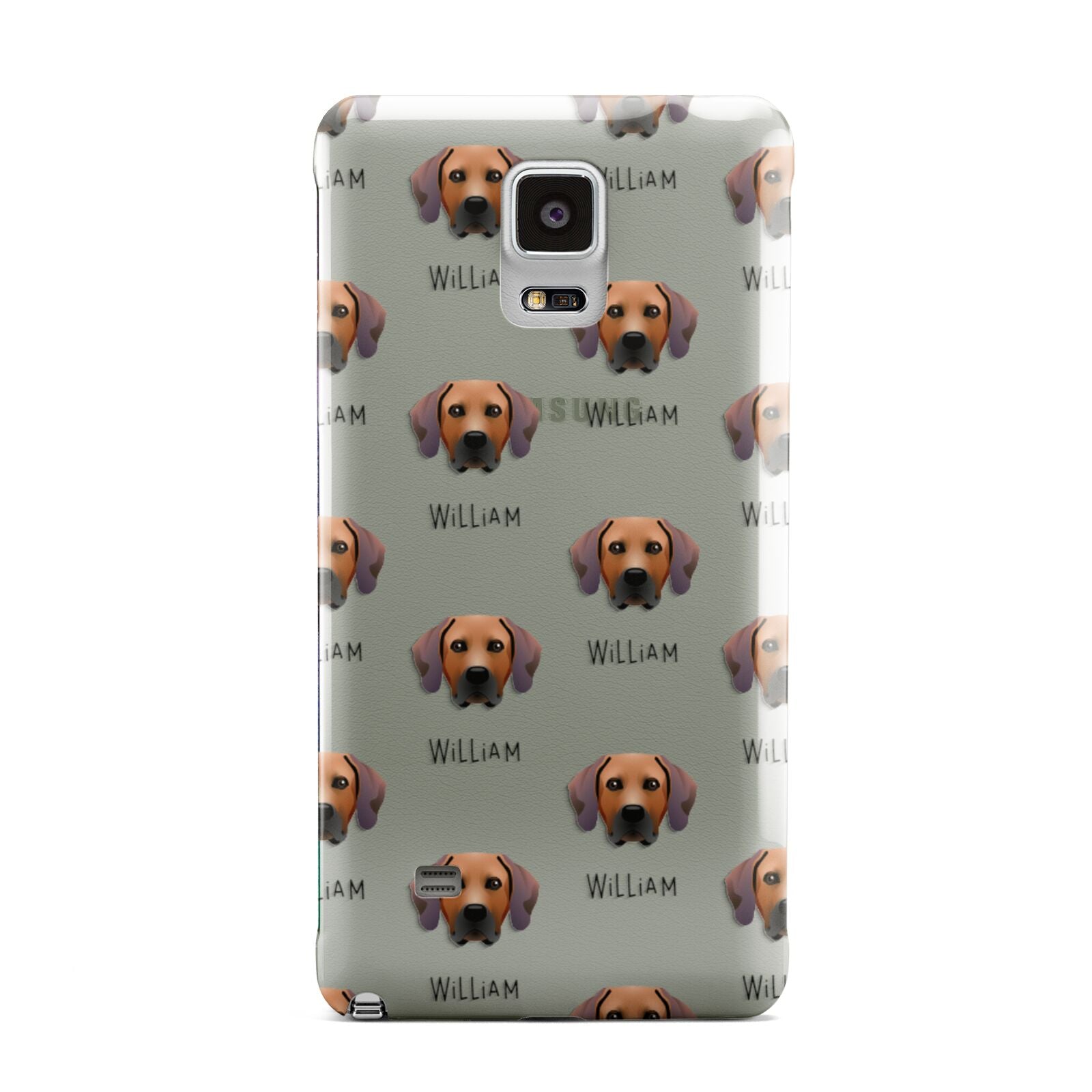 Rhodesian Ridgeback Icon with Name Samsung Galaxy Note 4 Case