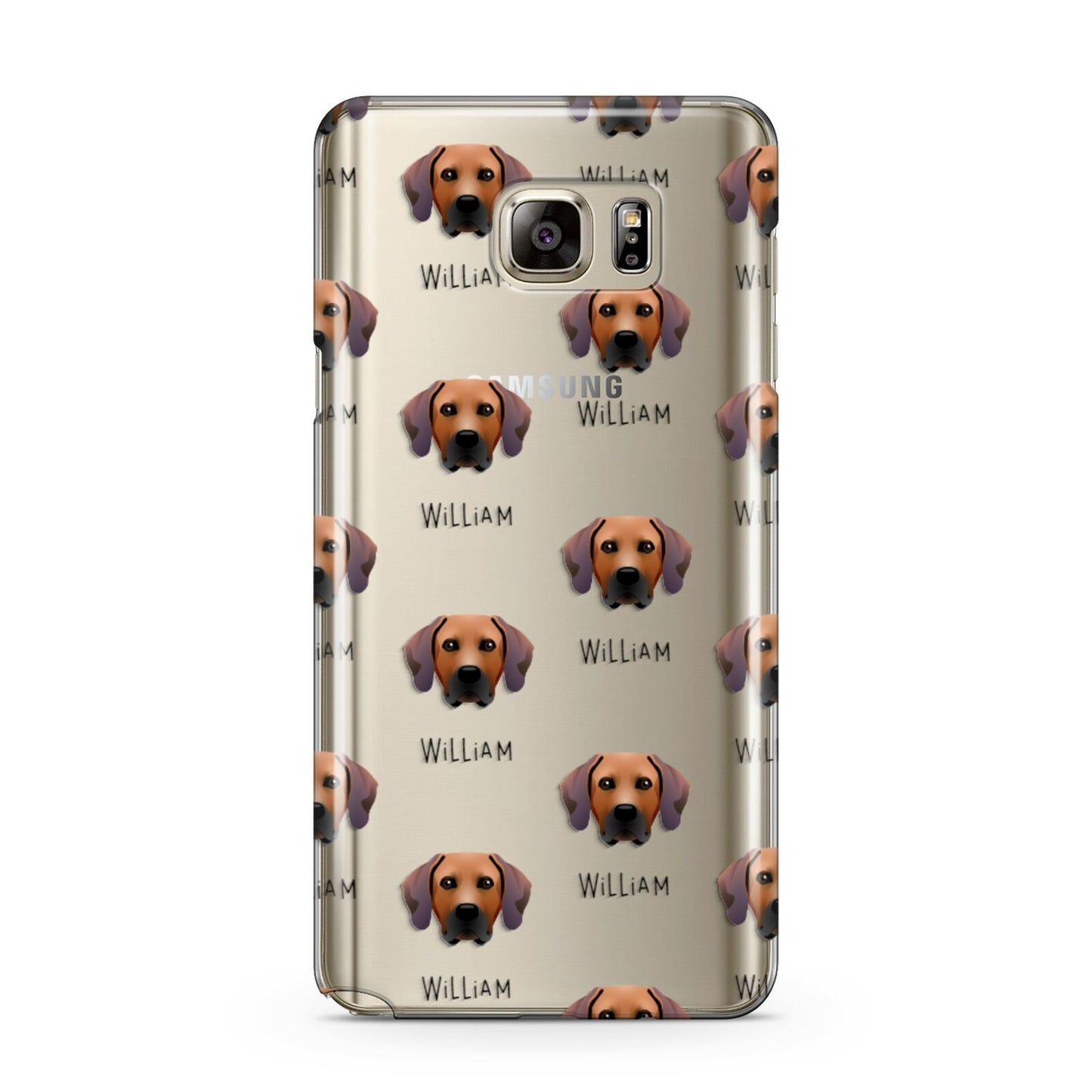 Rhodesian Ridgeback Icon with Name Samsung Galaxy Note 5 Case