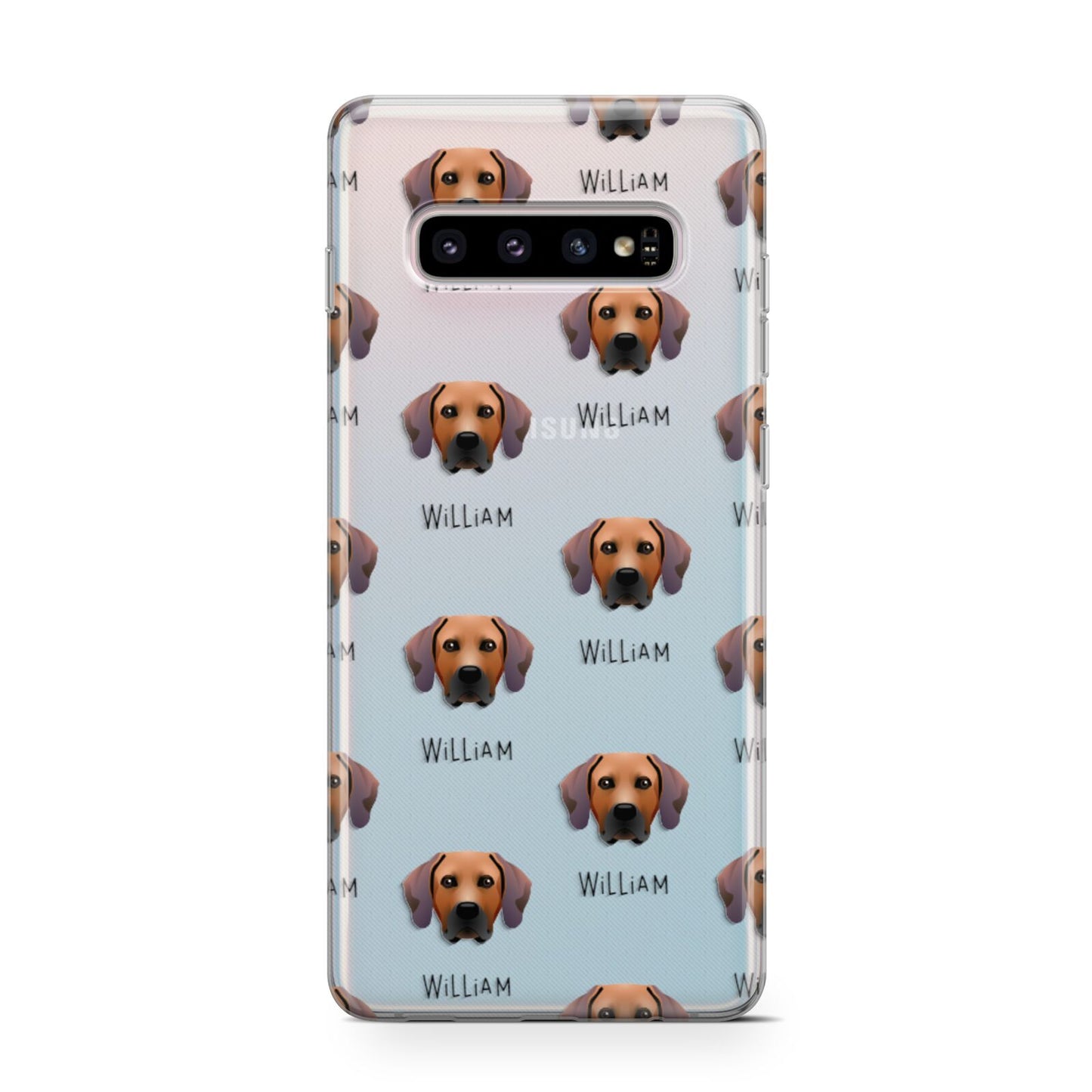 Rhodesian Ridgeback Icon with Name Samsung Galaxy S10 Case