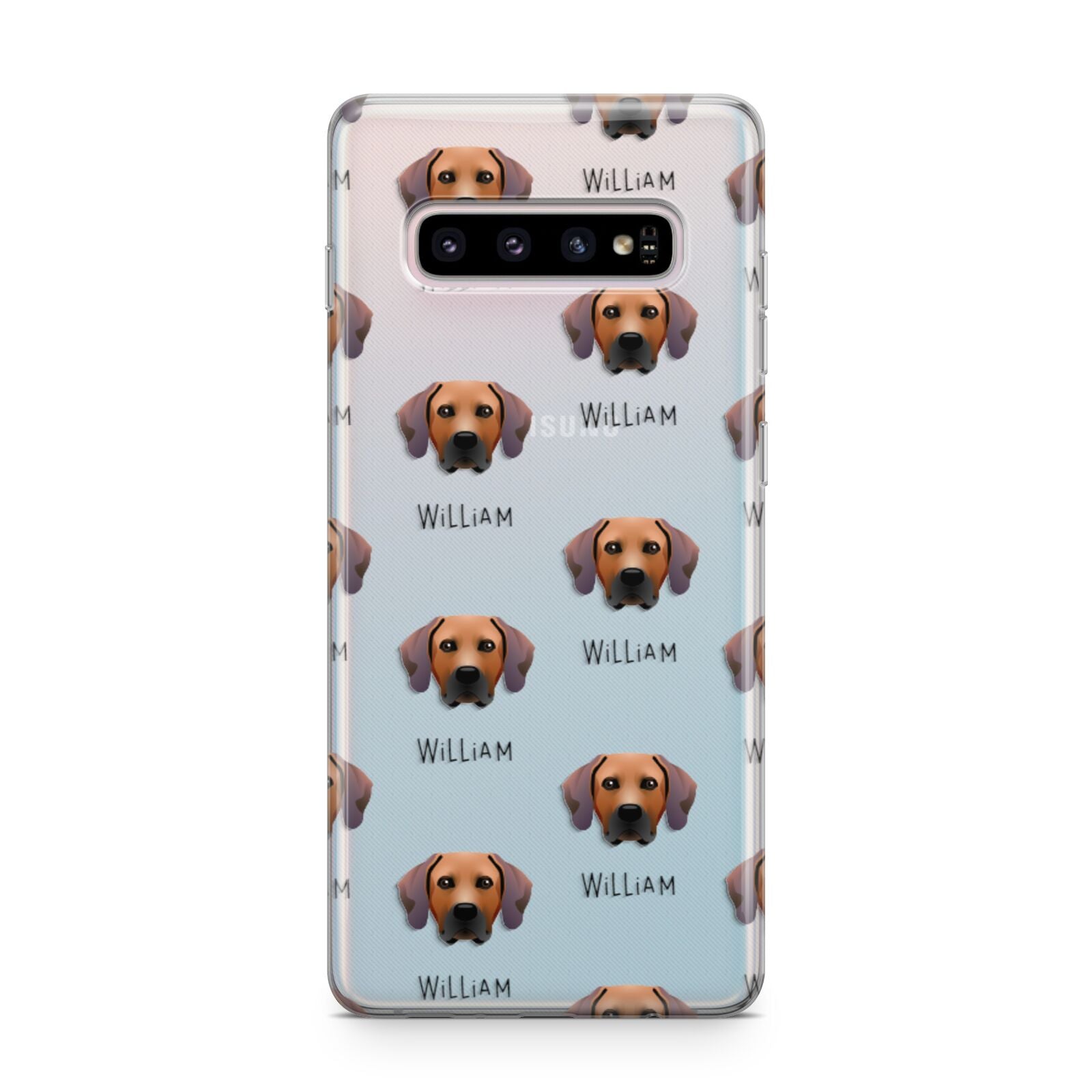 Rhodesian Ridgeback Icon with Name Samsung Galaxy S10 Plus Case