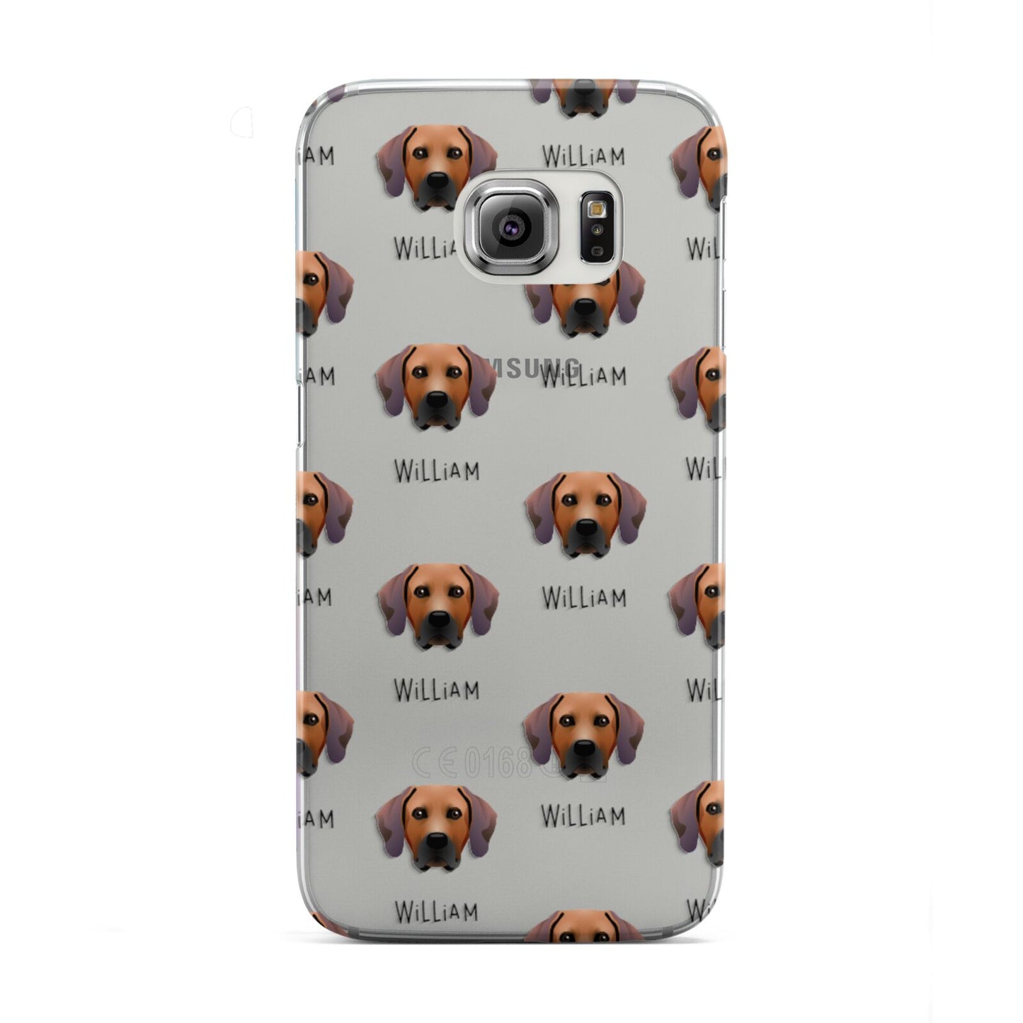 Rhodesian Ridgeback Icon with Name Samsung Galaxy S6 Edge Case