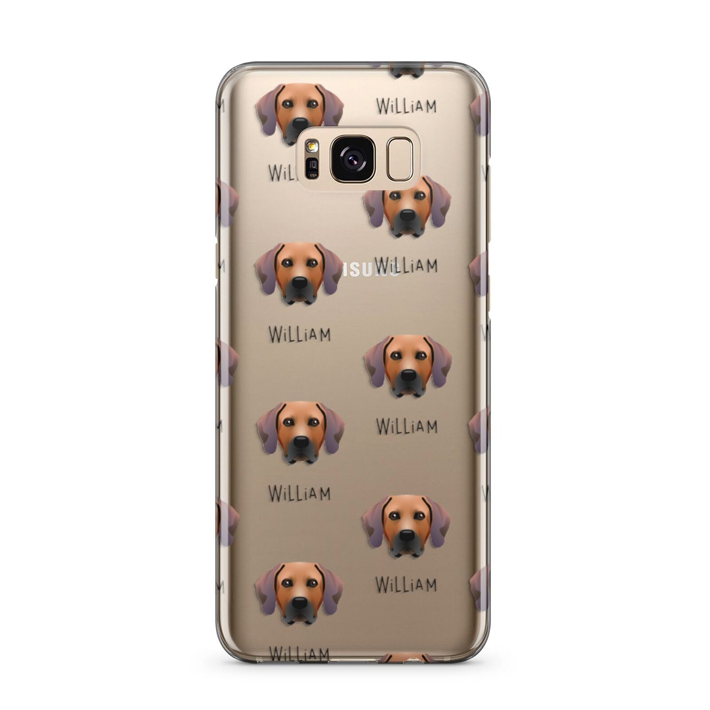 Rhodesian Ridgeback Icon with Name Samsung Galaxy S8 Plus Case
