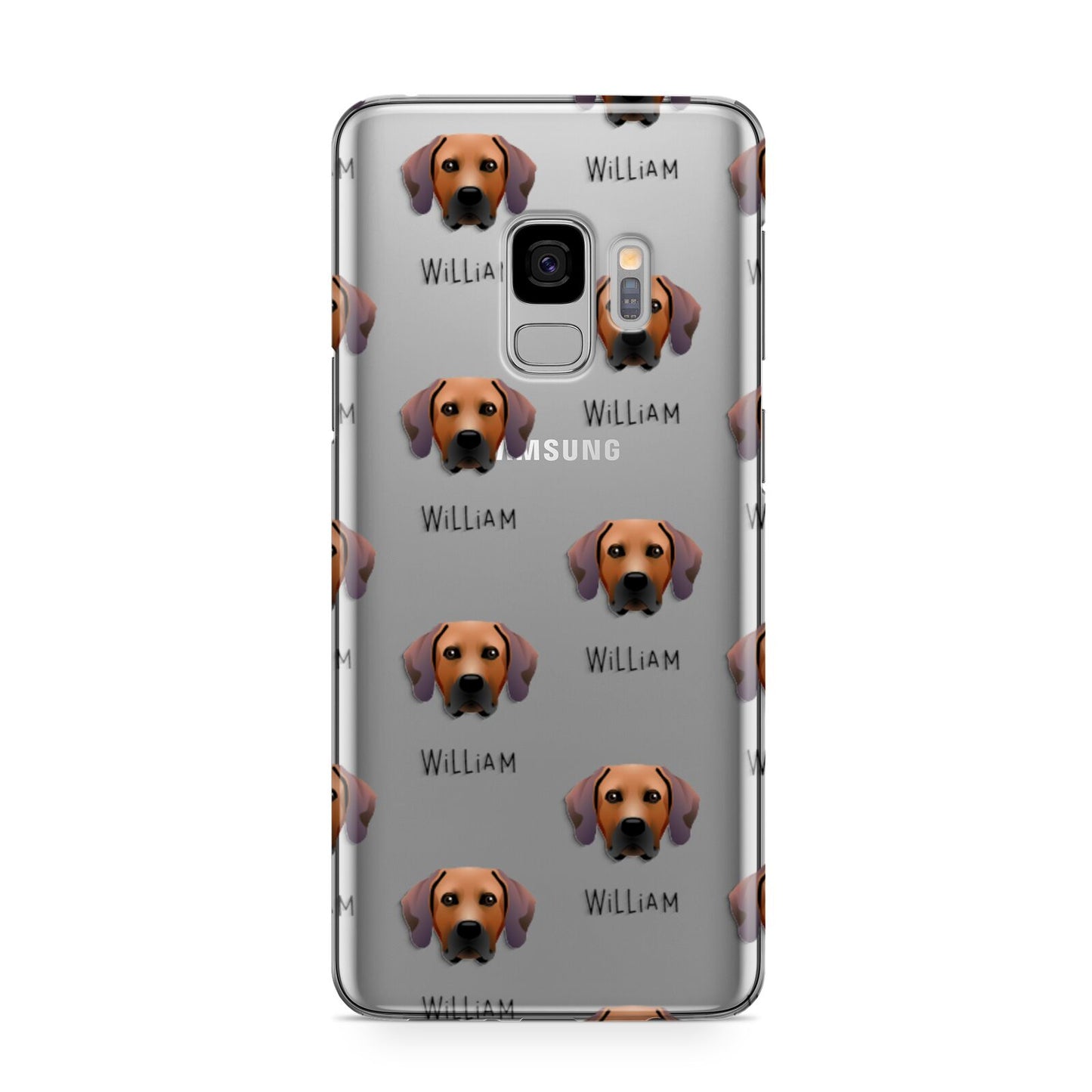 Rhodesian Ridgeback Icon with Name Samsung Galaxy S9 Case