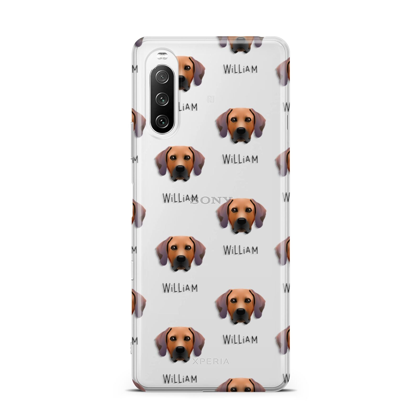 Rhodesian Ridgeback Icon with Name Sony Xperia 10 III Case