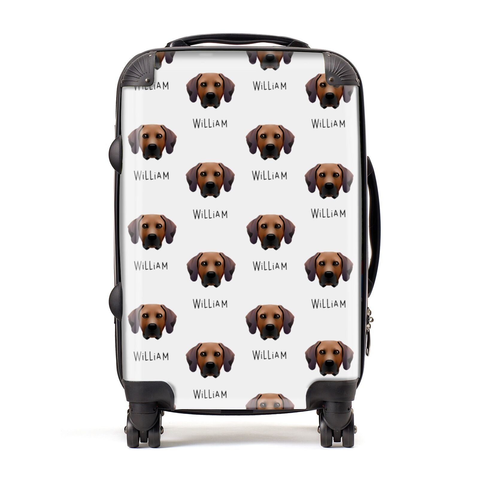 Rhodesian Ridgeback Icon with Name Suitcase