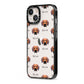 Rhodesian Ridgeback Icon with Name iPhone 13 Black Impact Case Side Angle on Silver phone