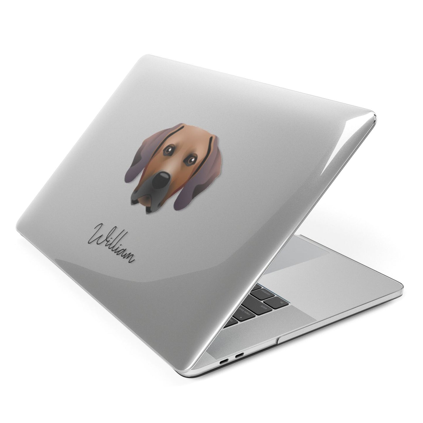 Rhodesian Ridgeback Personalised Apple MacBook Case Side View