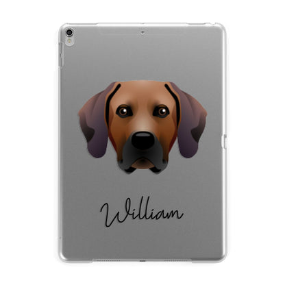 Rhodesian Ridgeback Personalised Apple iPad Silver Case