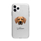 Rhodesian Ridgeback Personalised Apple iPhone 11 Pro Max in Silver with Bumper Case