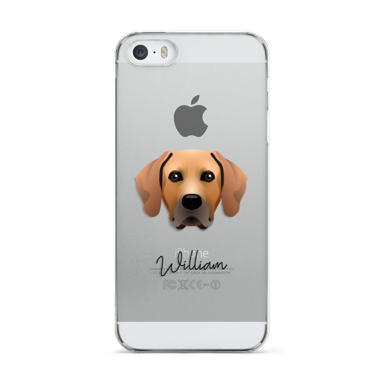 Rhodesian Ridgeback Personalised Apple iPhone 5 Case