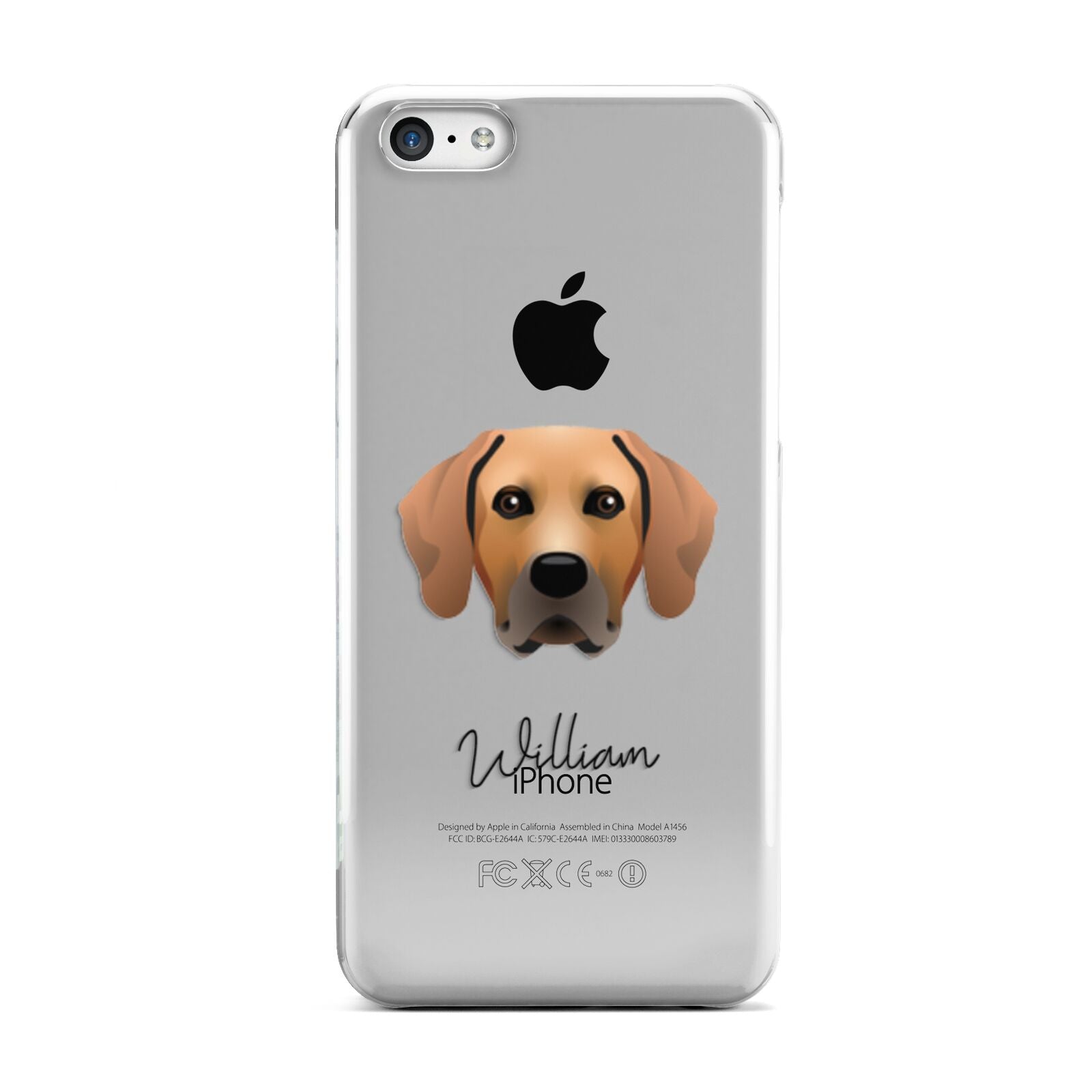 Rhodesian Ridgeback Personalised Apple iPhone 5c Case