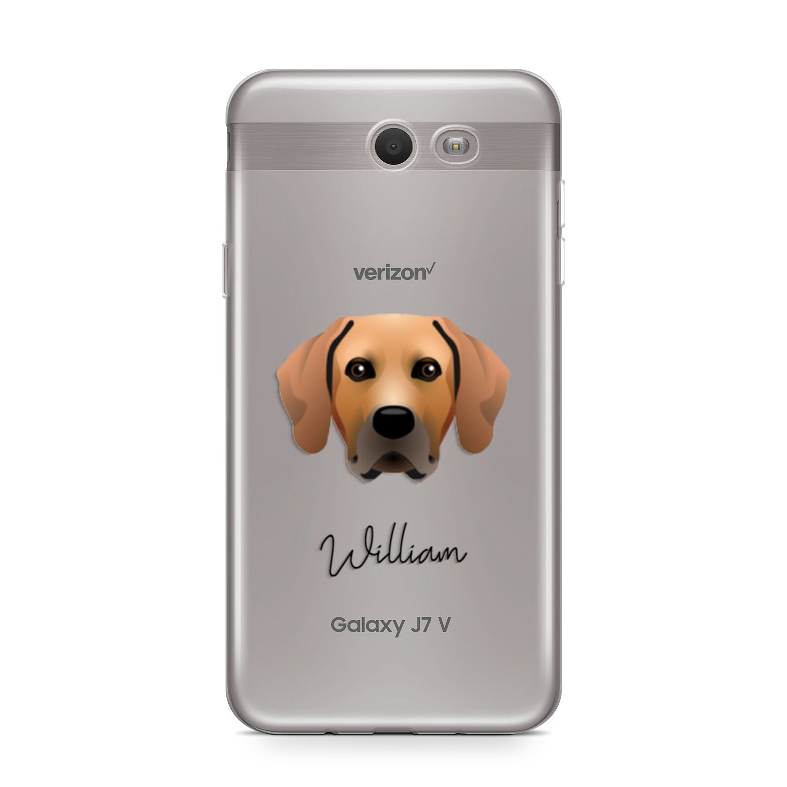 Rhodesian Ridgeback Personalised Samsung Galaxy J7 2017 Case