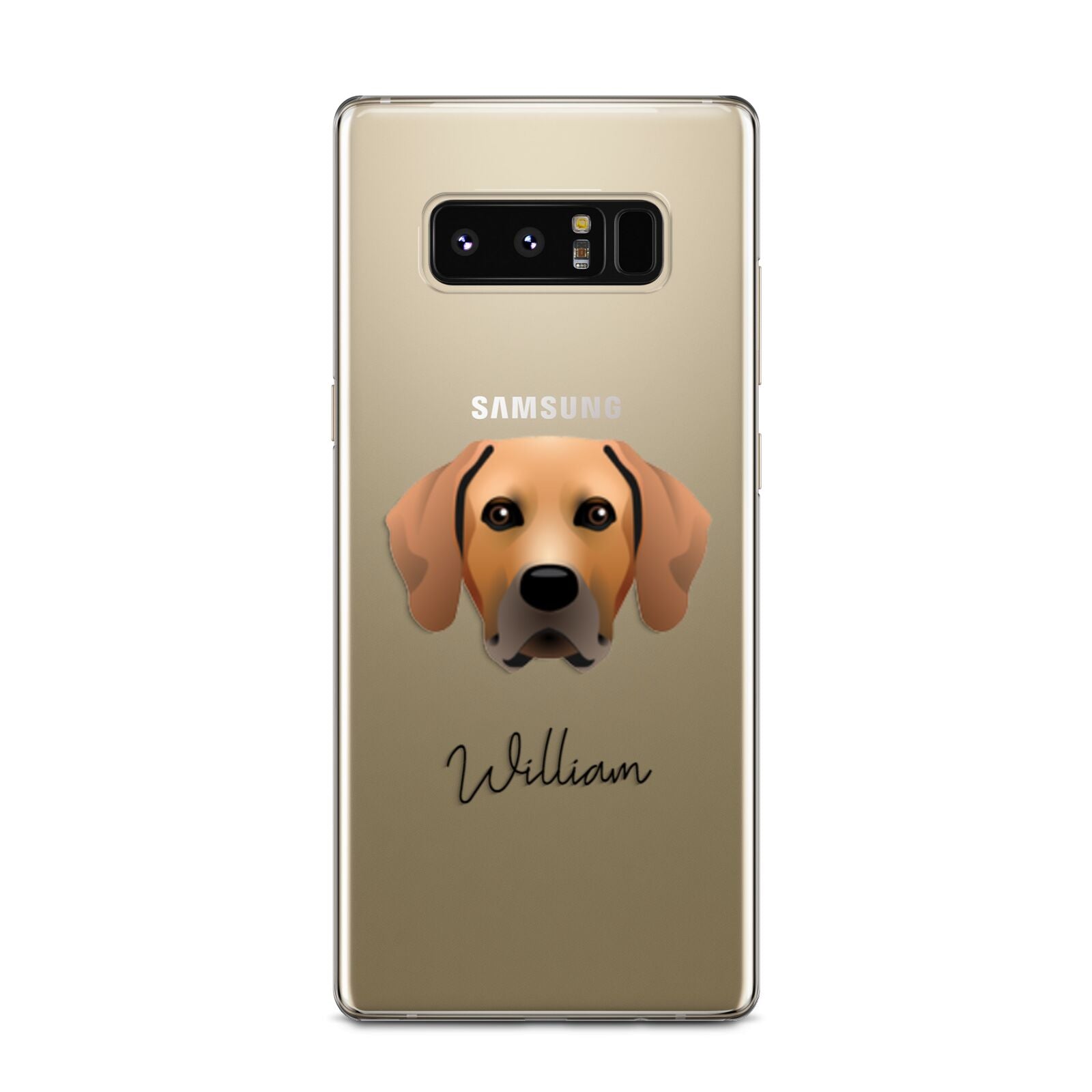 Rhodesian Ridgeback Personalised Samsung Galaxy Note 8 Case