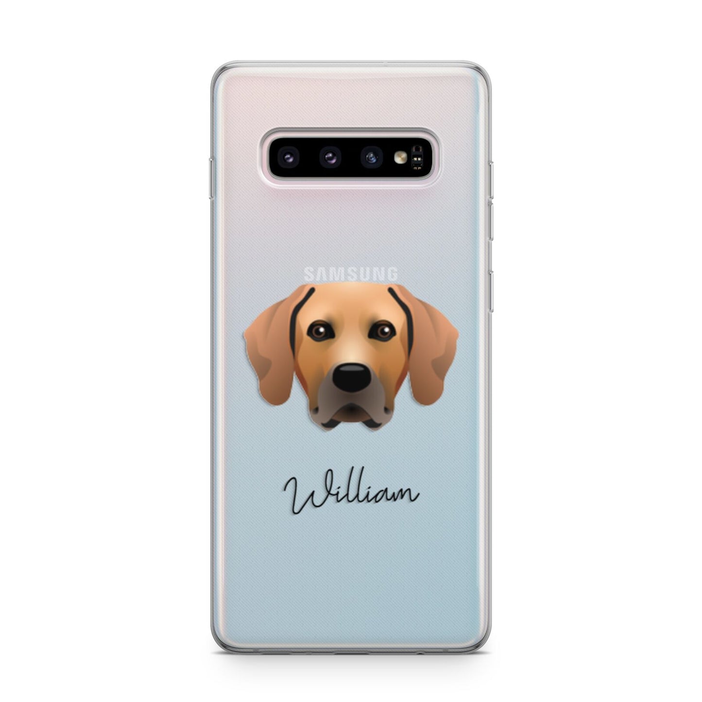 Rhodesian Ridgeback Personalised Samsung Galaxy S10 Plus Case