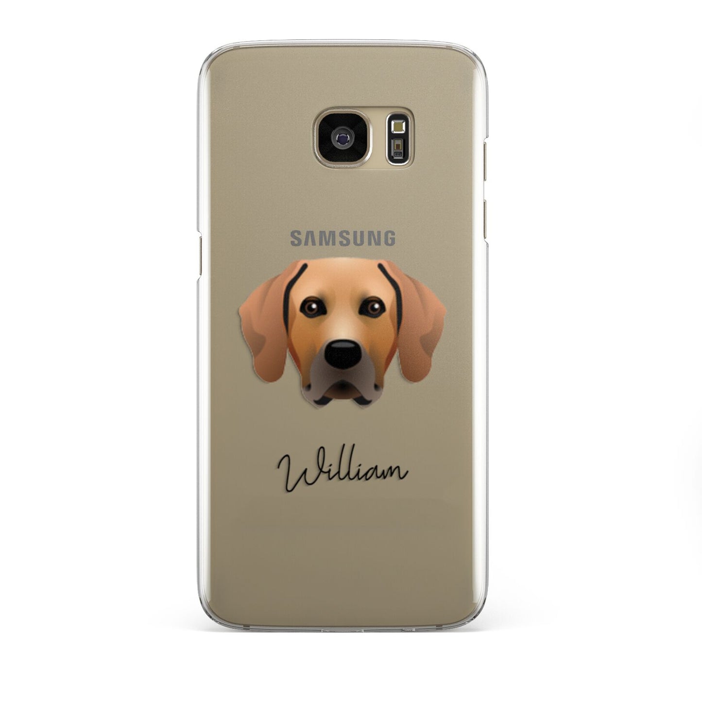 Rhodesian Ridgeback Personalised Samsung Galaxy S7 Edge Case