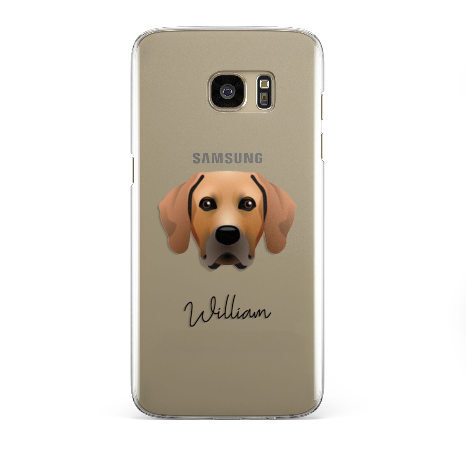 Rhodesian Ridgeback Personalised Samsung Galaxy S7 Edge Case