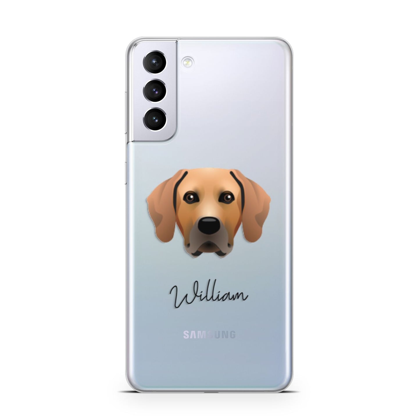 Rhodesian Ridgeback Personalised Samsung S21 Plus Phone Case