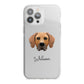 Rhodesian Ridgeback Personalised iPhone 13 Pro Max TPU Impact Case with White Edges