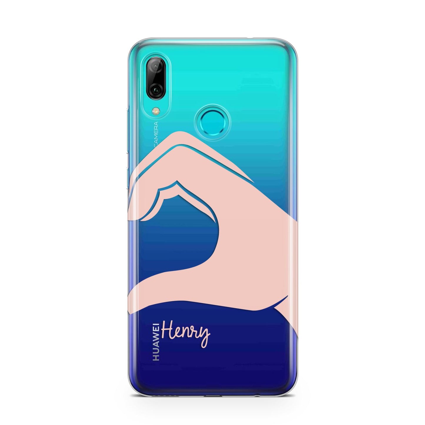 Right Hand in Half Heart with Name Huawei P Smart 2019 Case