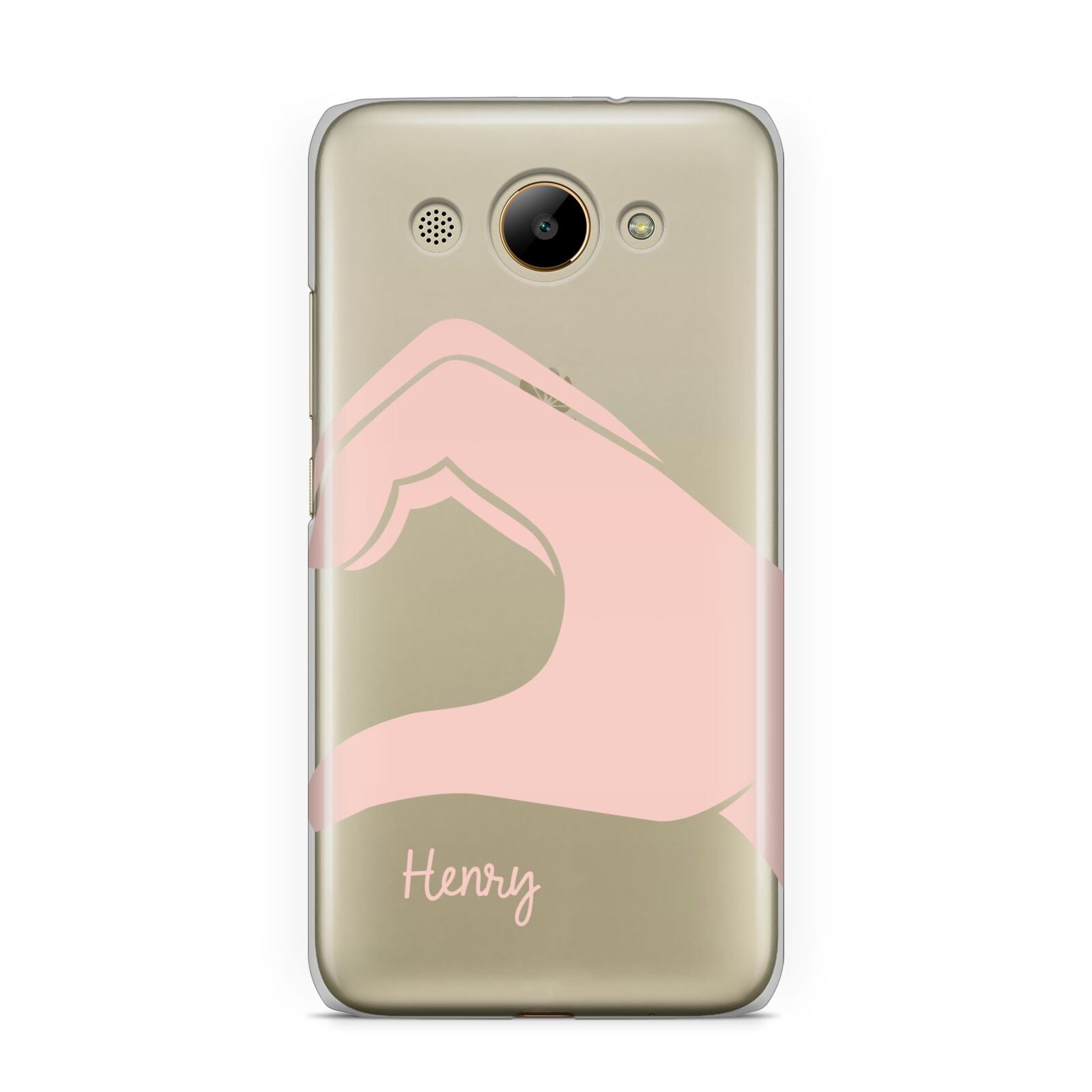 Right Hand in Half Heart with Name Huawei Y3 2017