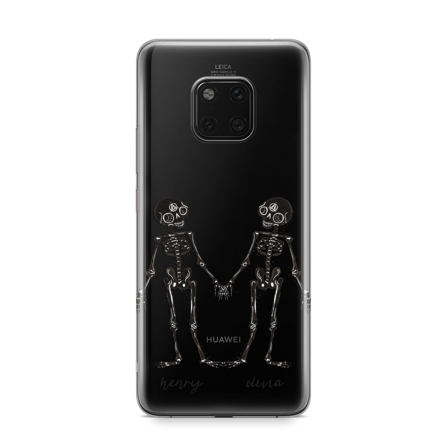 Romantic Skeletons Personalised Huawei Mate 20 Pro Phone Case