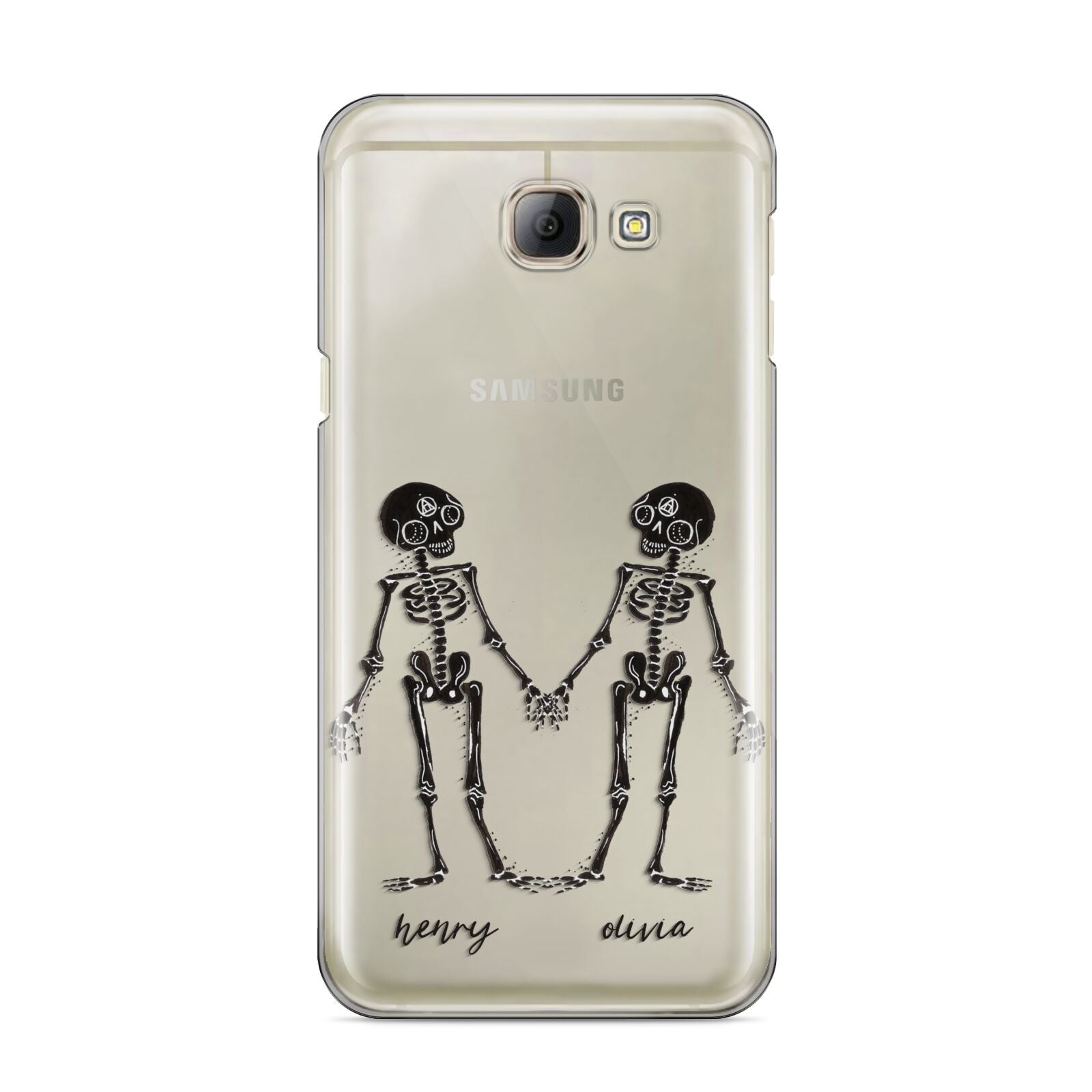 Romantic Skeletons Personalised Samsung Galaxy A8 2016 Case