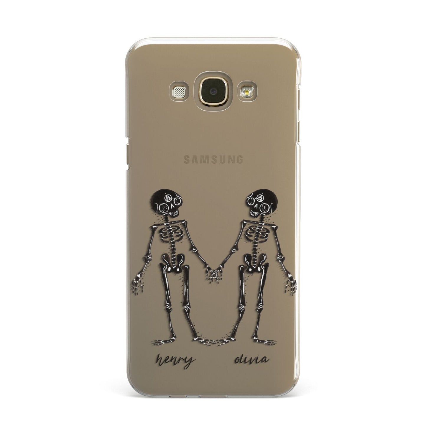 Romantic Skeletons Personalised Samsung Galaxy A8 Case