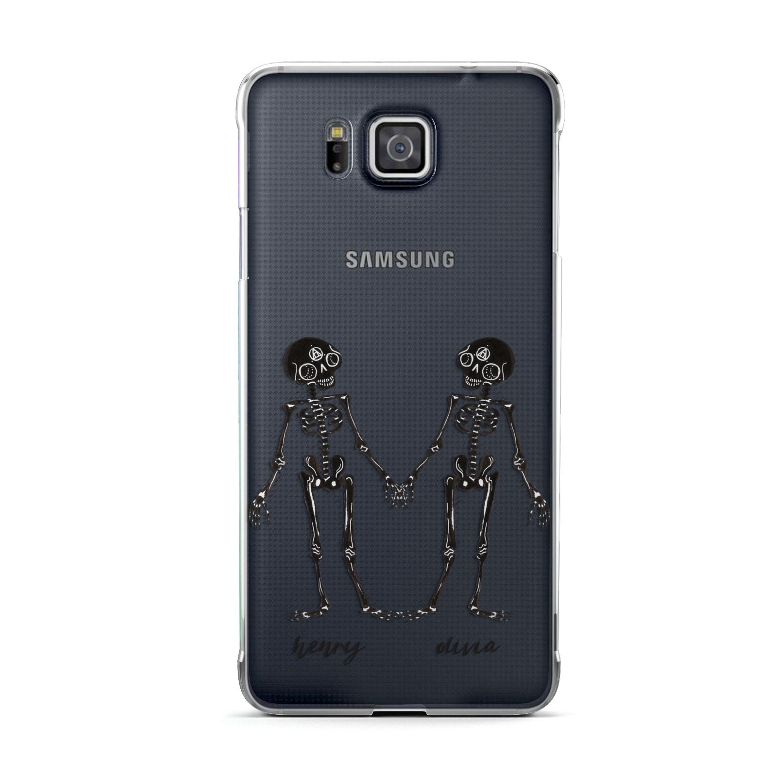 Romantic Skeletons Personalised Samsung Galaxy Alpha Case