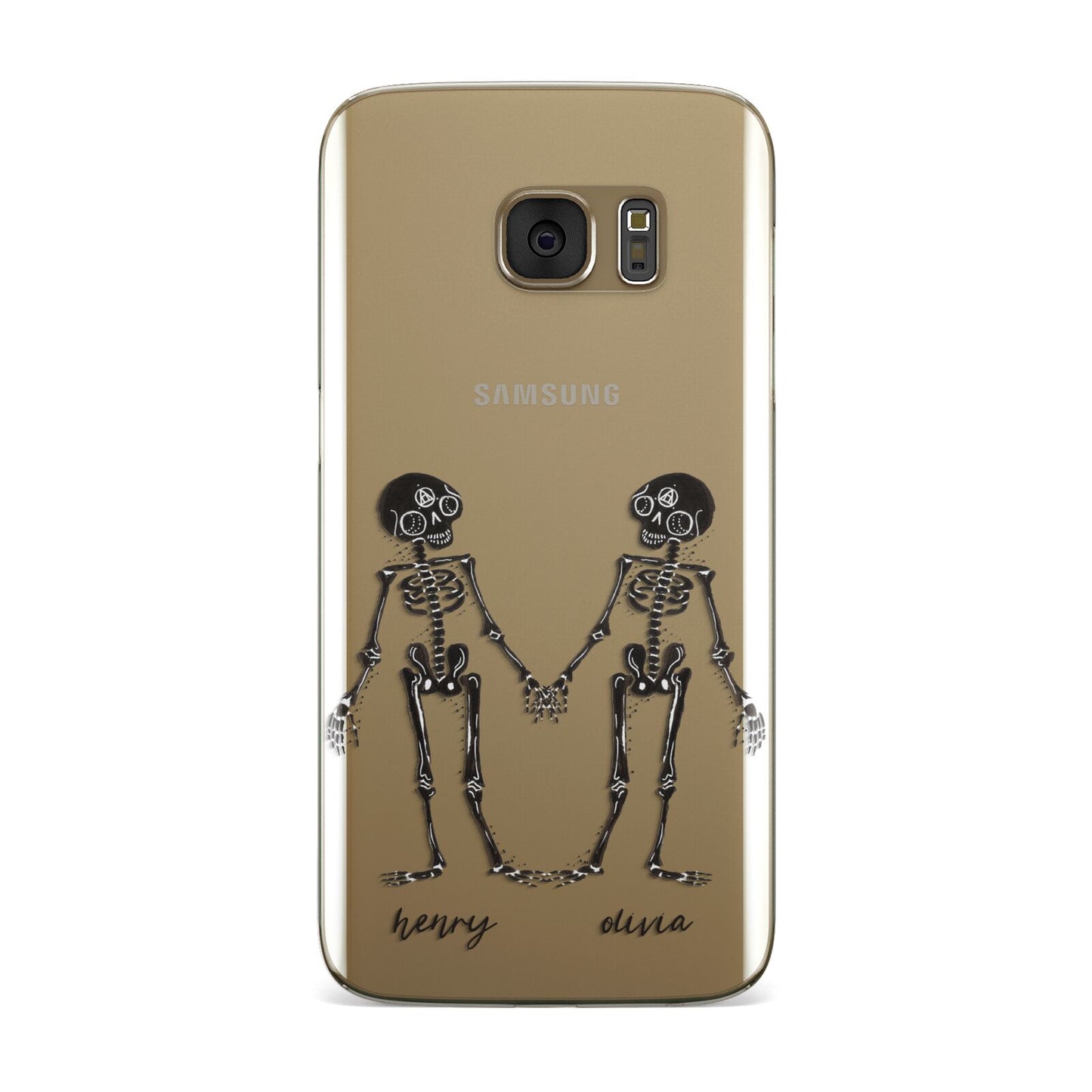 Romantic Skeletons Personalised Samsung Galaxy Case