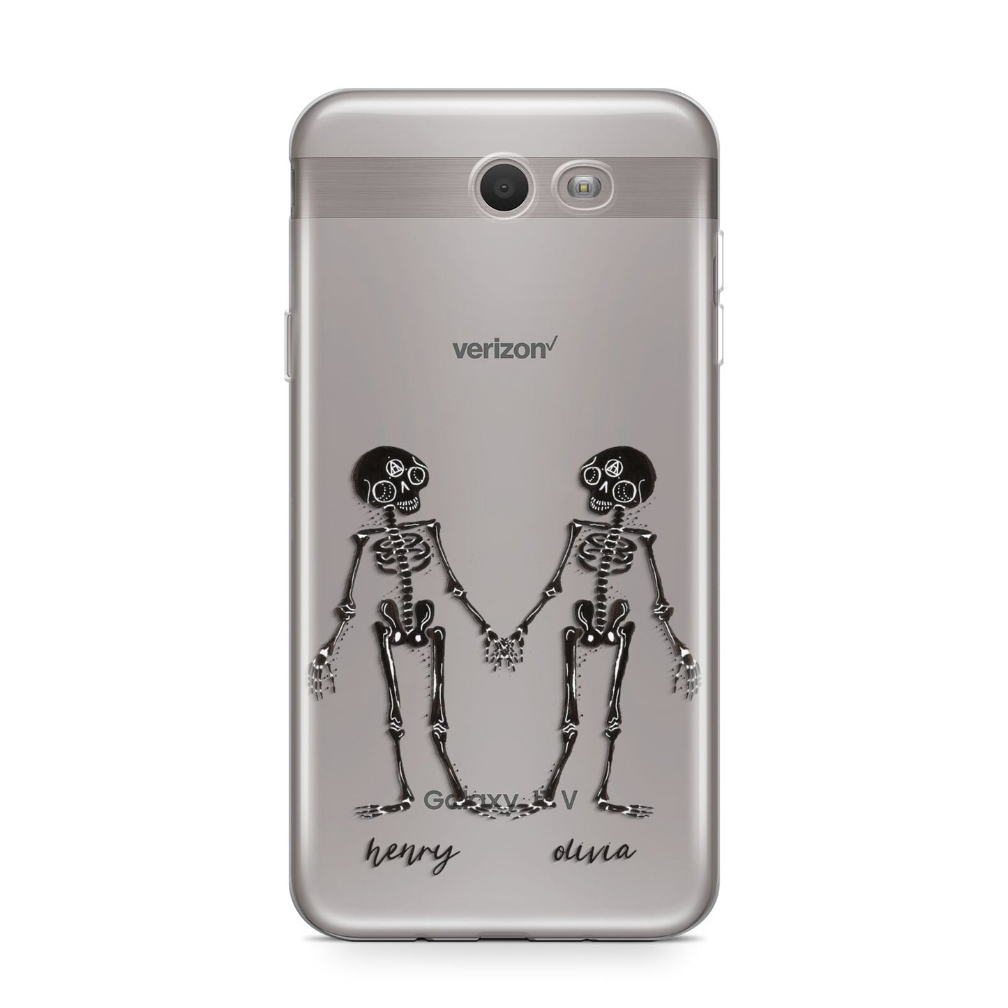 Romantic Skeletons Personalised Samsung Galaxy J7 2017 Case