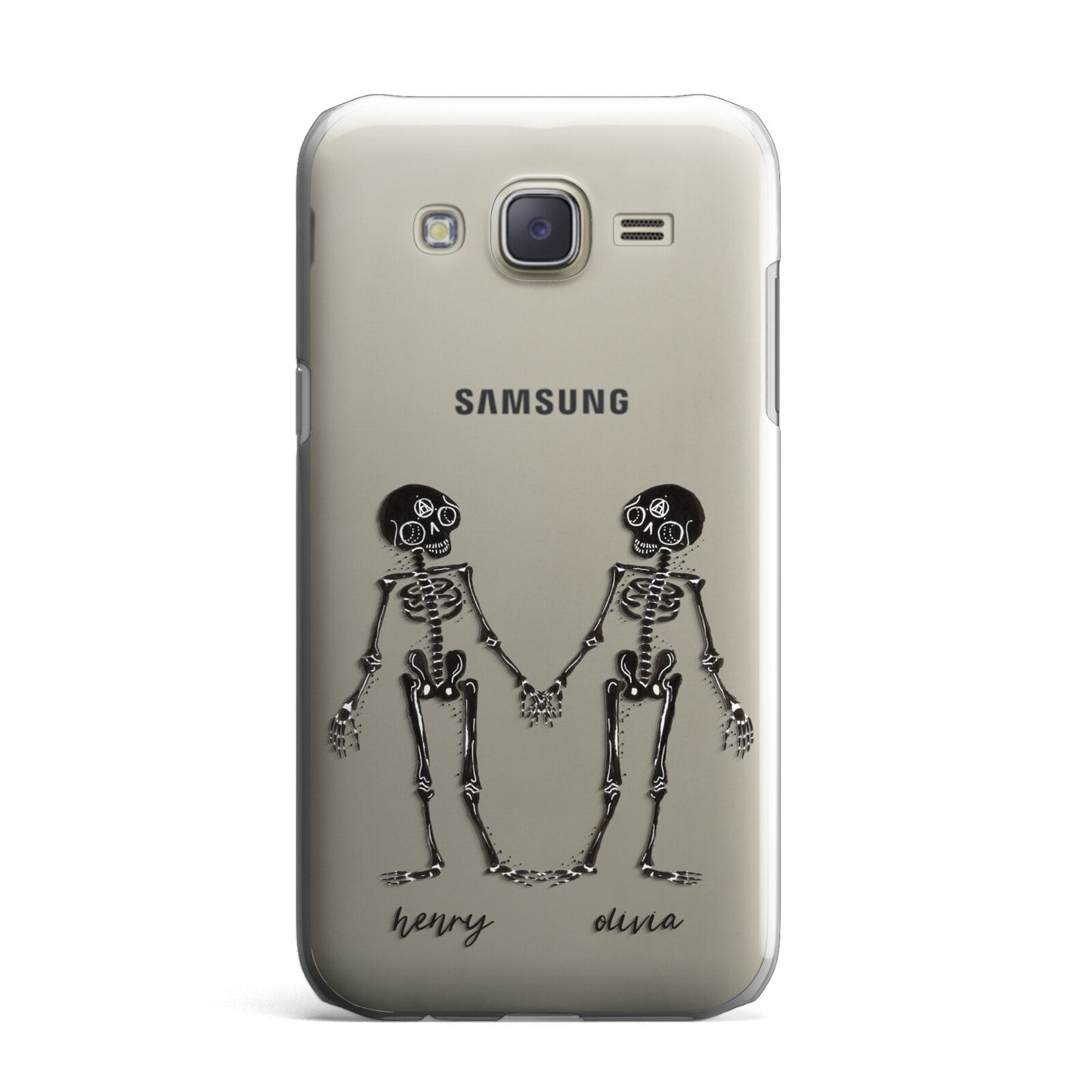 Romantic Skeletons Personalised Samsung Galaxy J7 Case