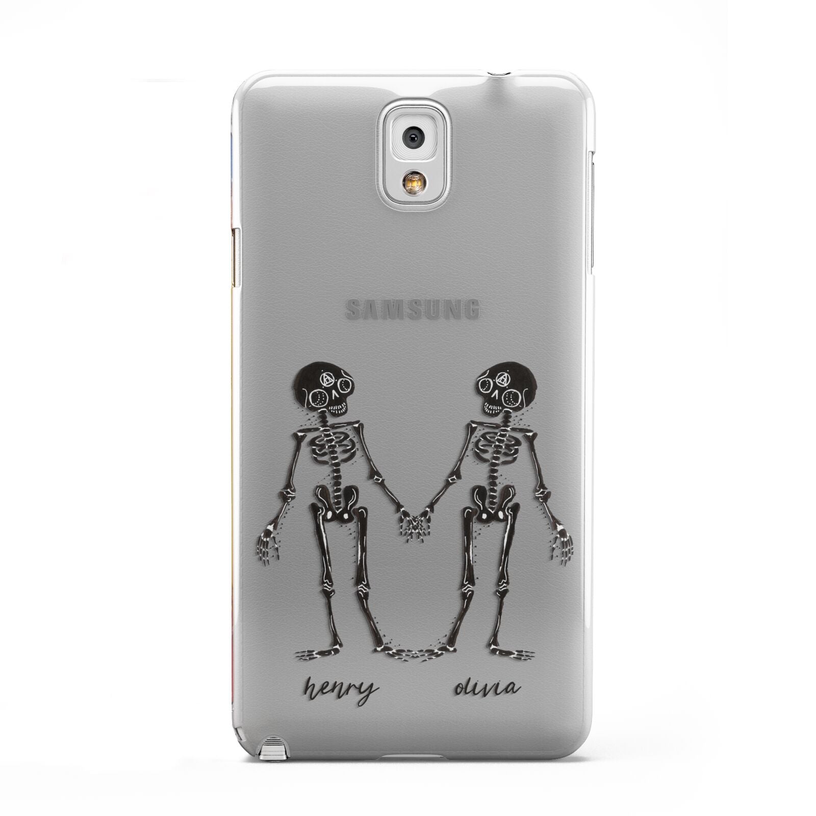 Romantic Skeletons Personalised Samsung Galaxy Note 3 Case