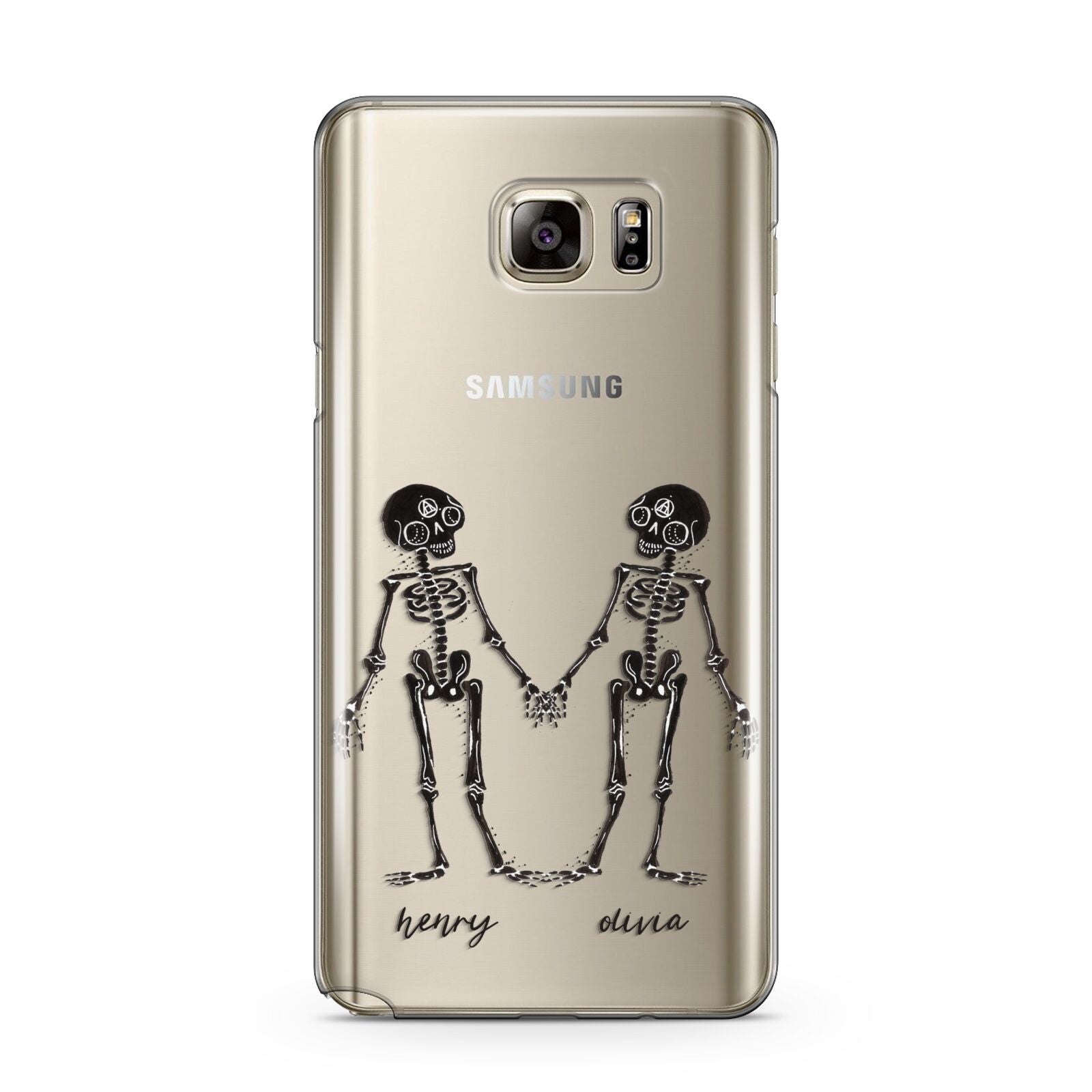 Romantic Skeletons Personalised Samsung Galaxy Note 5 Case