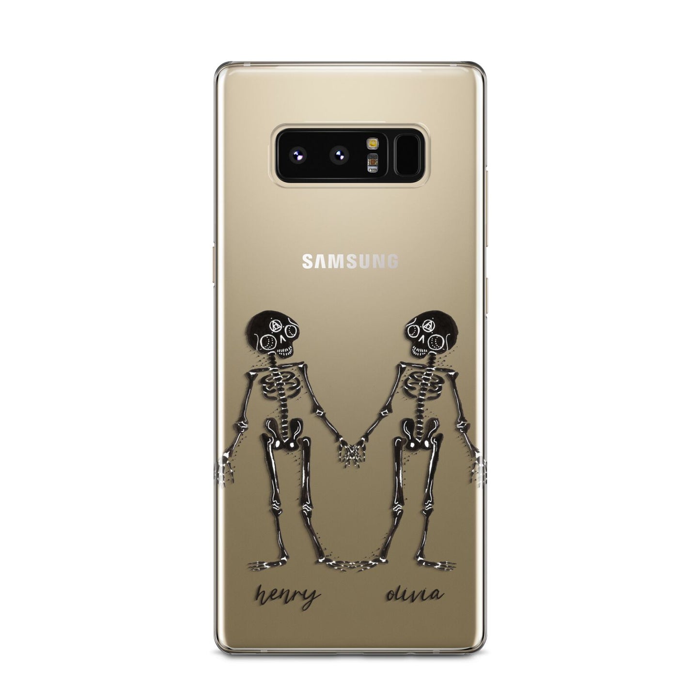 Romantic Skeletons Personalised Samsung Galaxy Note 8 Case