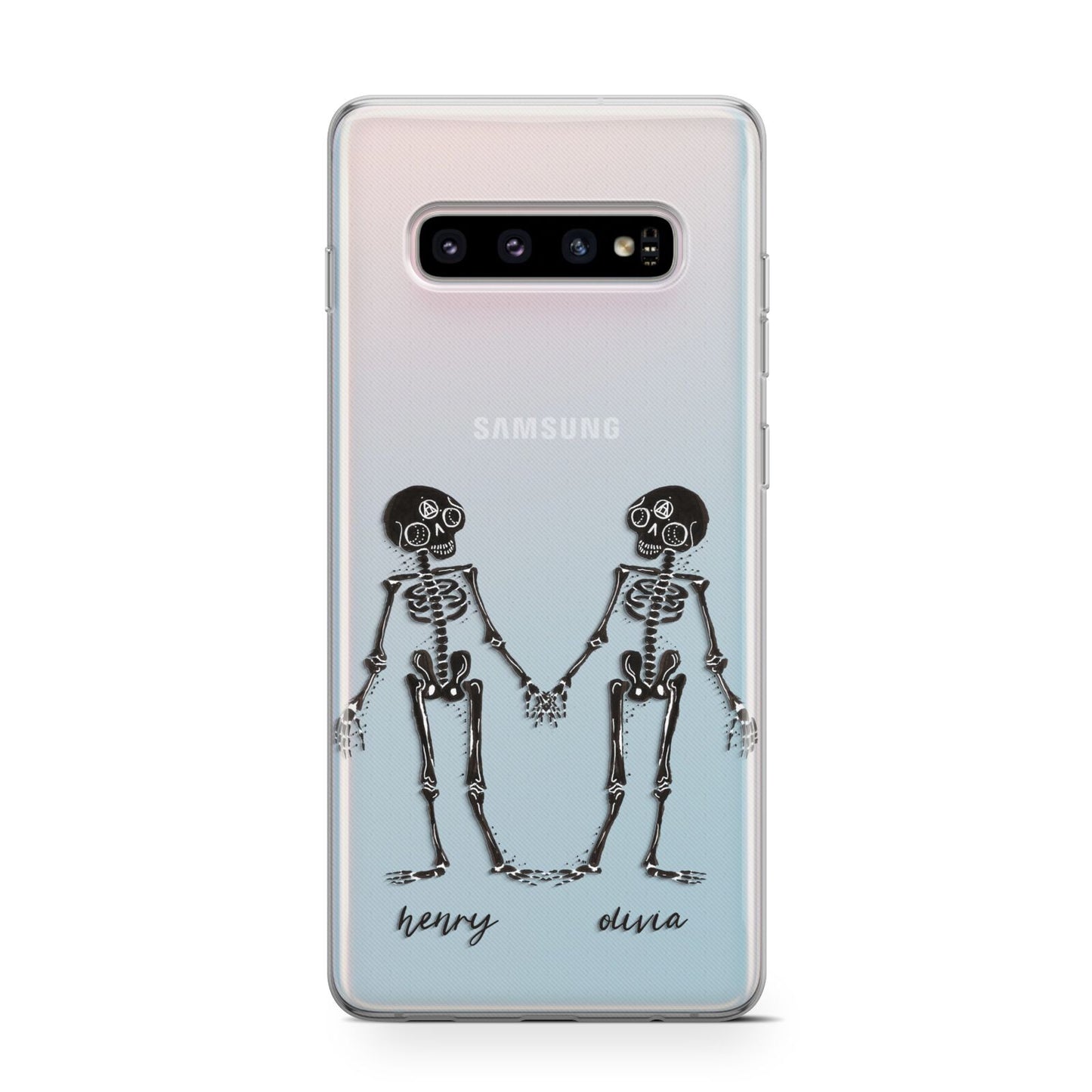 Romantic Skeletons Personalised Samsung Galaxy S10 Case