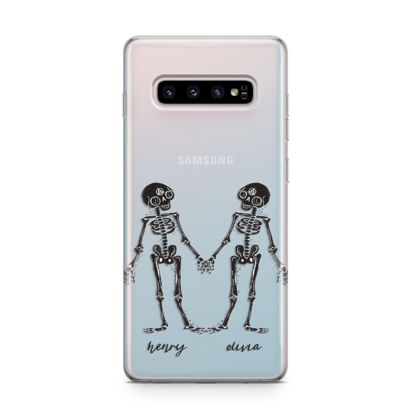 Romantic Skeletons Personalised Samsung Galaxy S10 Plus Case