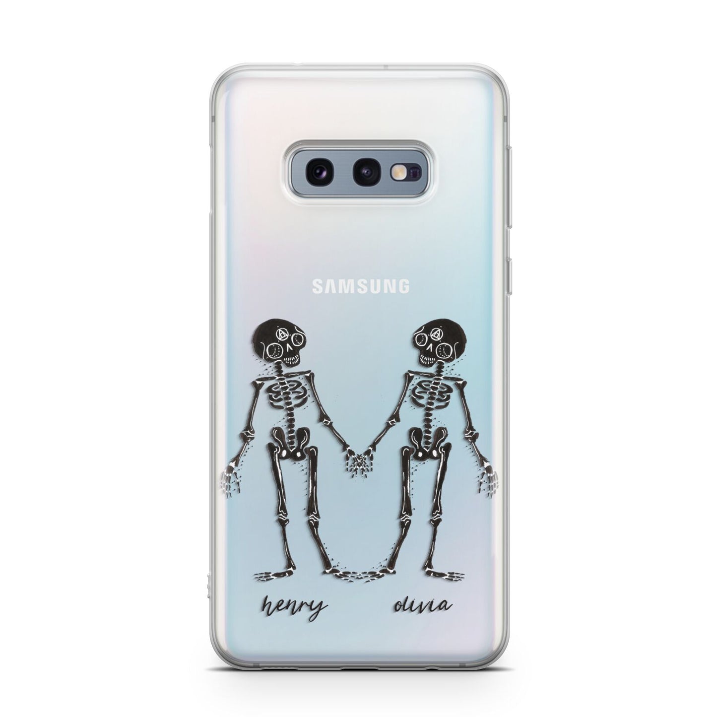 Romantic Skeletons Personalised Samsung Galaxy S10E Case