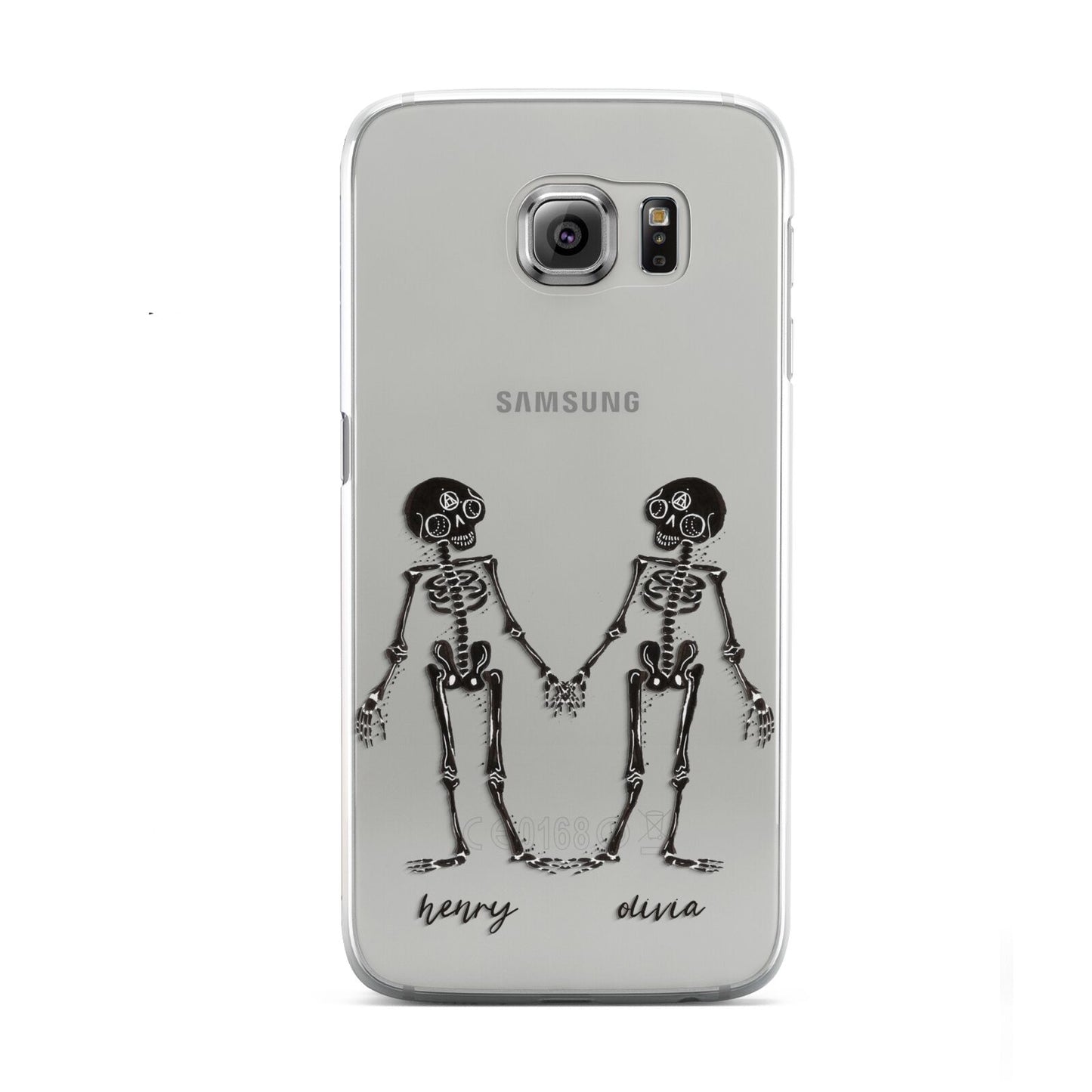 Romantic Skeletons Personalised Samsung Galaxy S6 Case