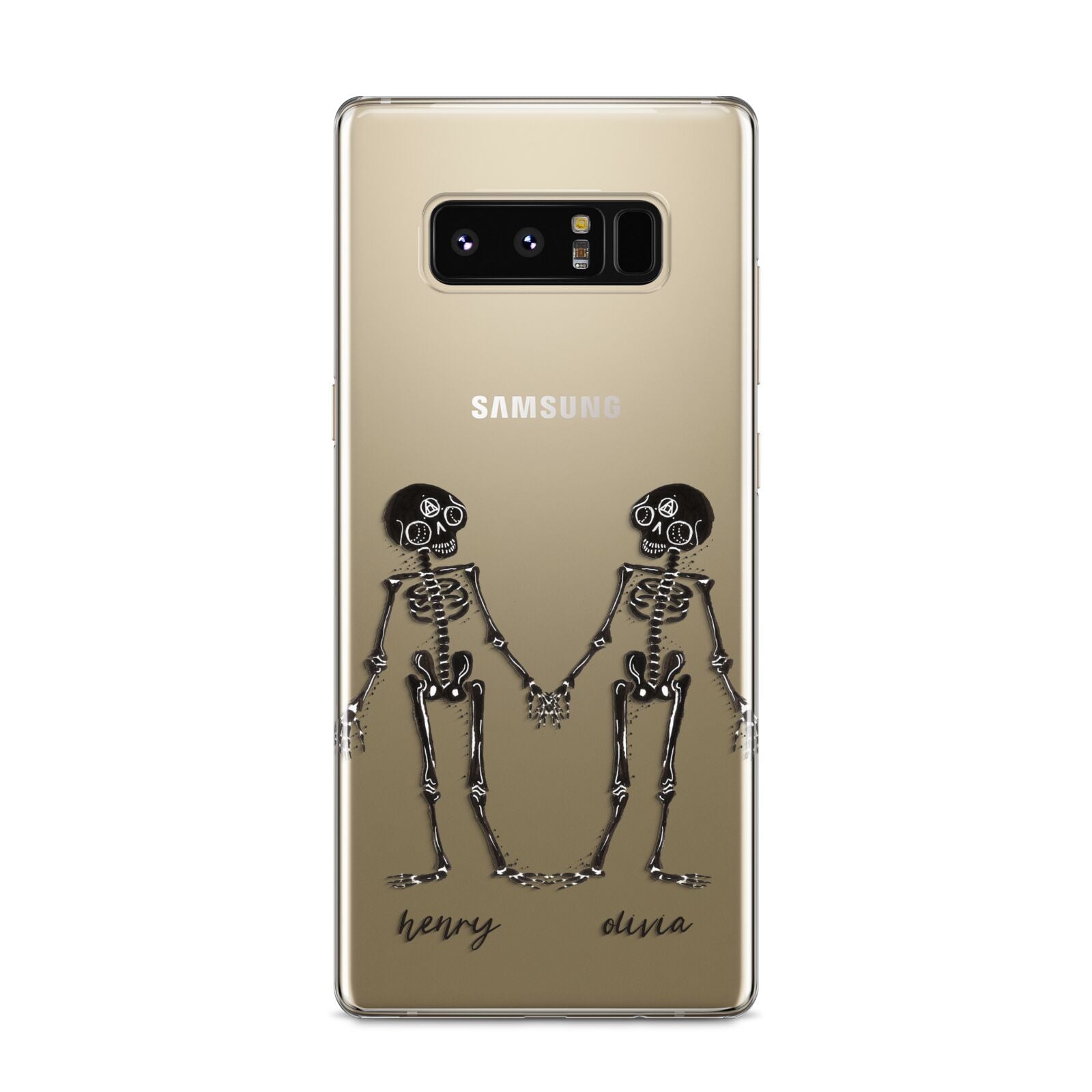 Romantic Skeletons Personalised Samsung Galaxy S8 Case