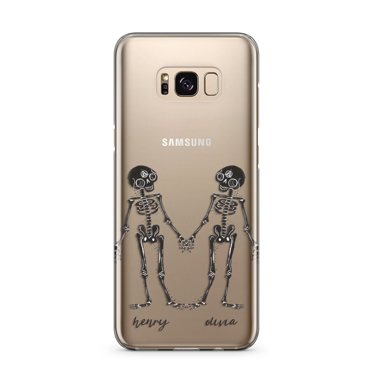 Romantic Skeletons Personalised Samsung Galaxy S8 Plus Case