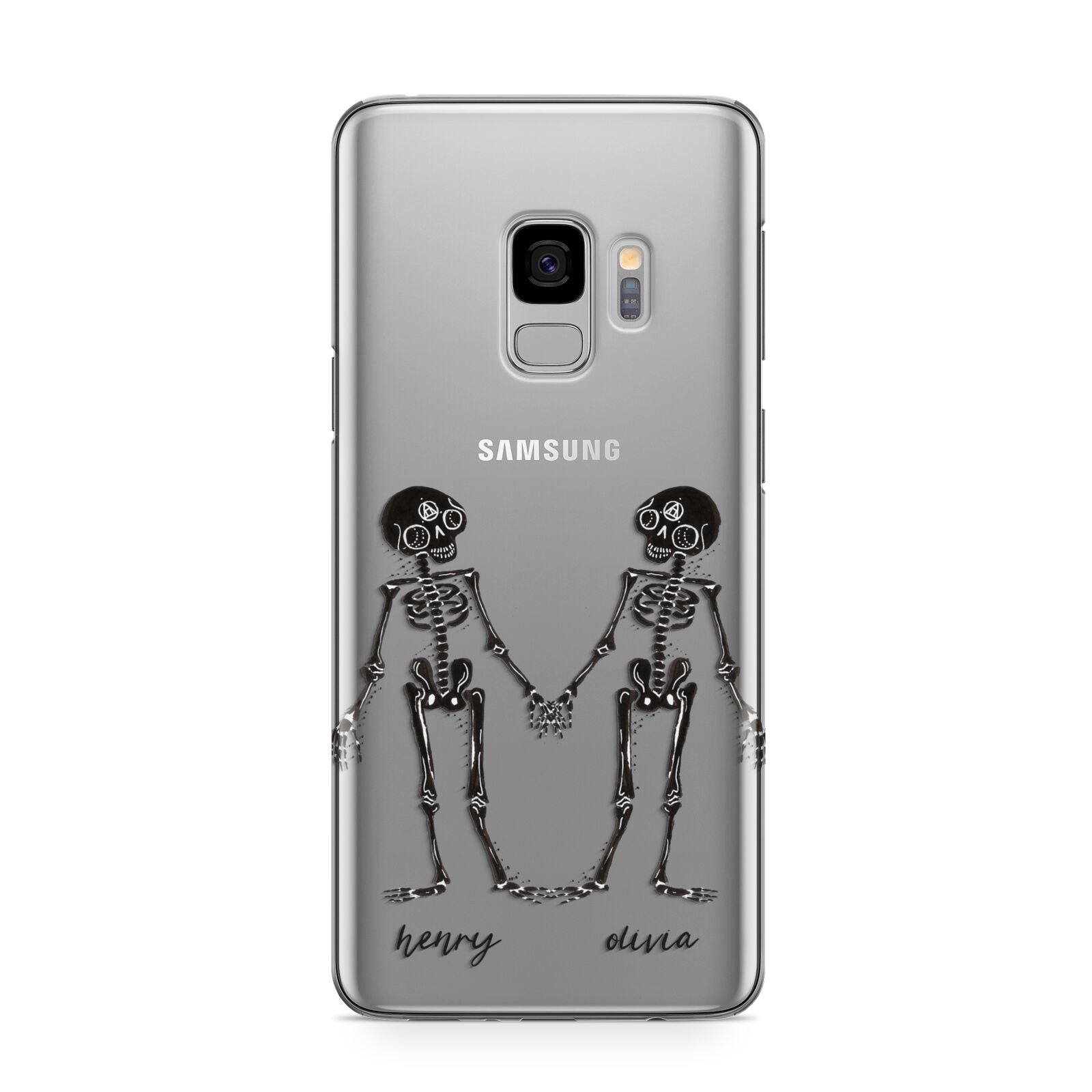 Romantic Skeletons Personalised Samsung Galaxy S9 Case