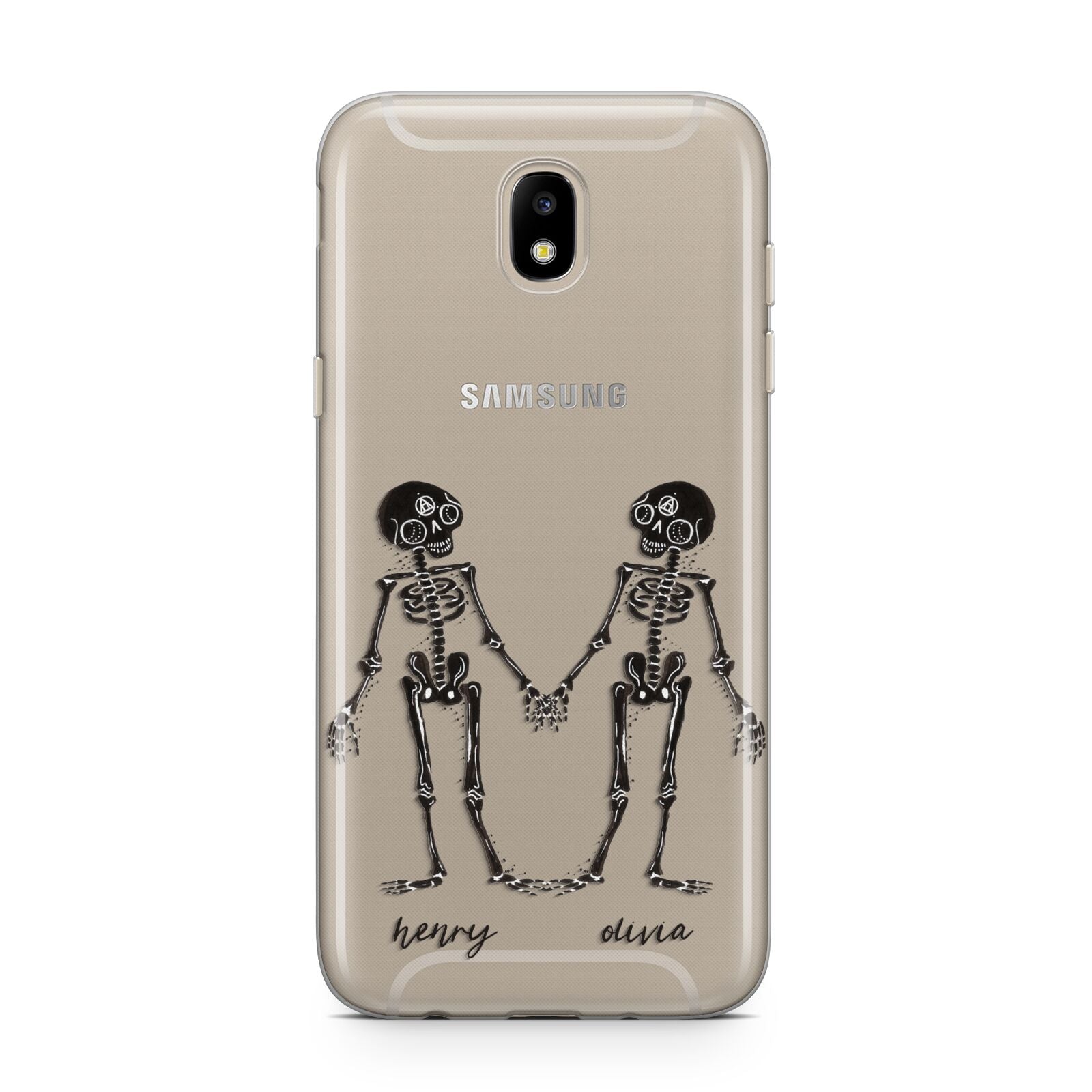 Romantic Skeletons Personalised Samsung J5 2017 Case